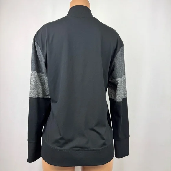 Vuori Women's L Halo Bomber Full Zip Lightweight Jacket Soft Stretchy Black/Grey - Picture 5 of 11